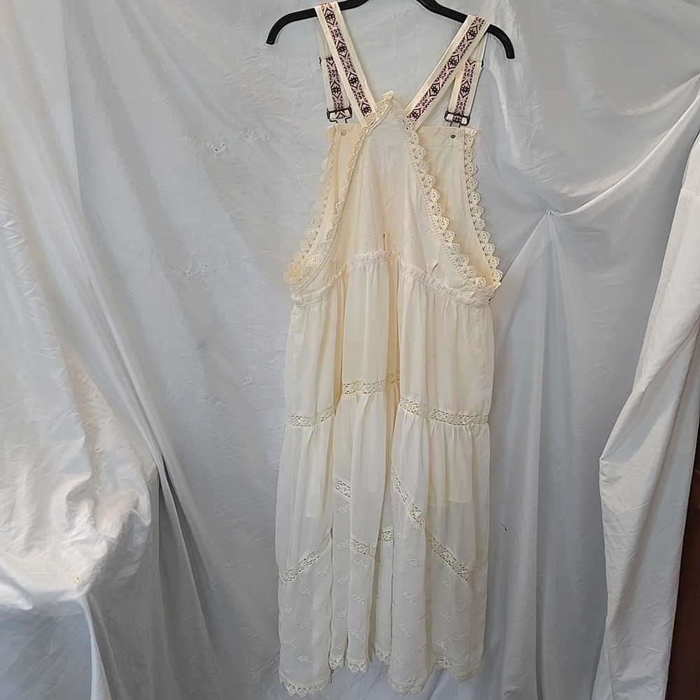 Overall Boho Cream Maxi Dress - Picture 9 of 16